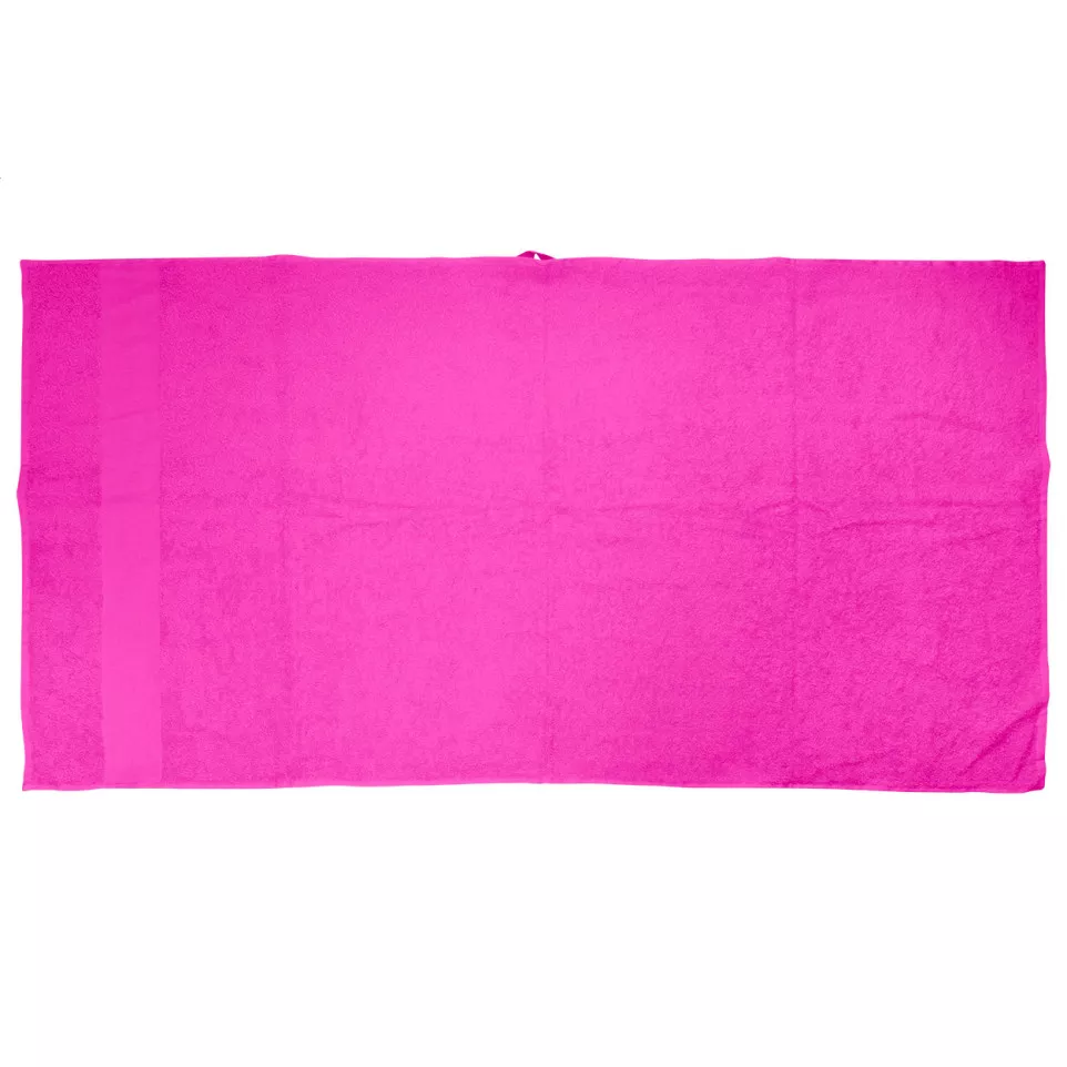 Terry L fuchsia  Katoenen badstof...