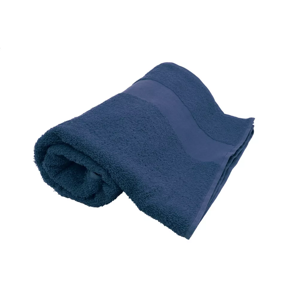 Terry L dark blue  cotton terry towel...