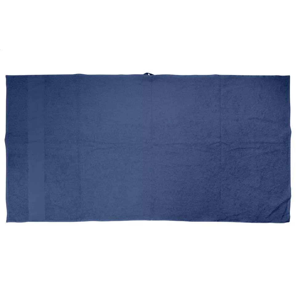 Terry L dark blue  cotton terry towel...