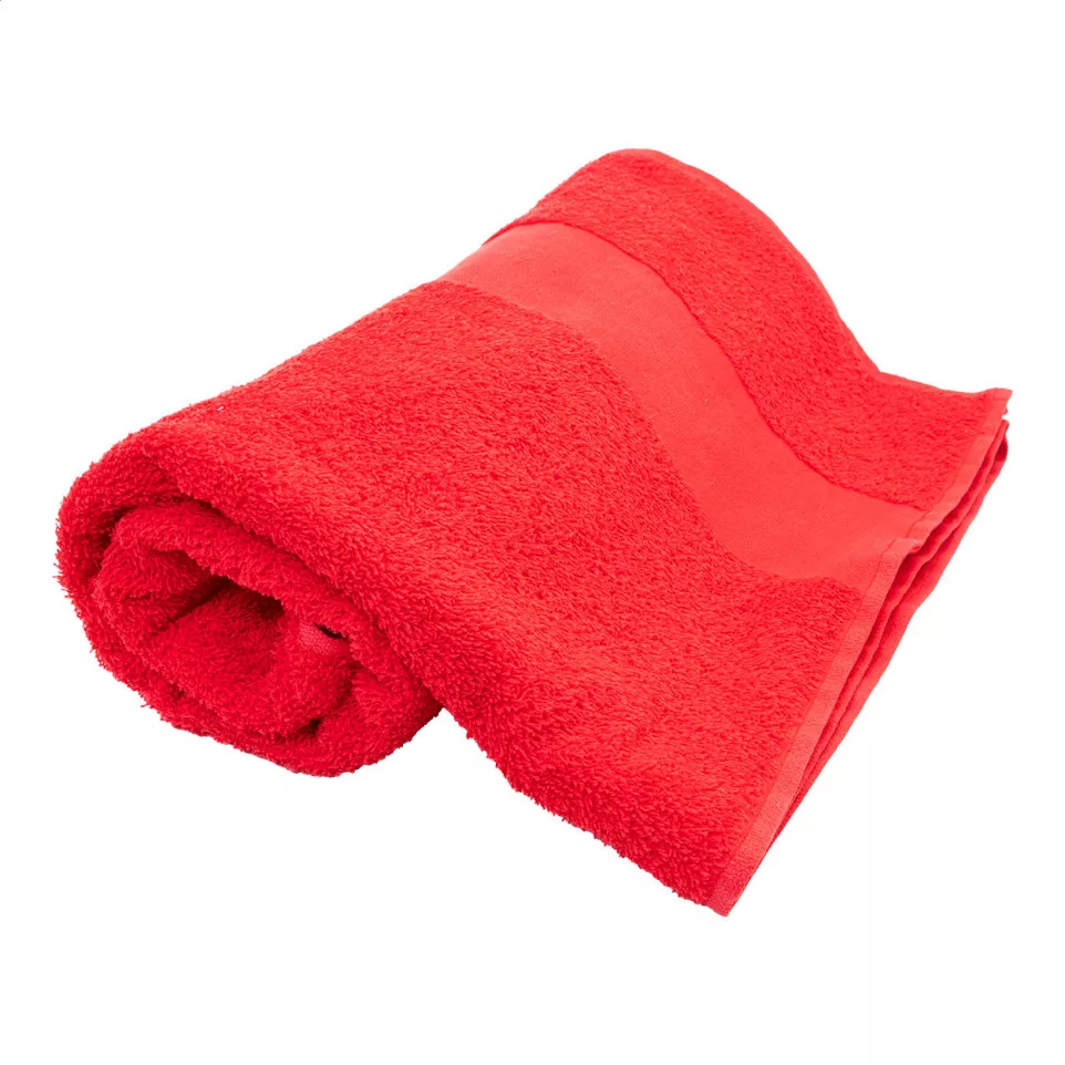 Terry L red  cotton terry towel -...