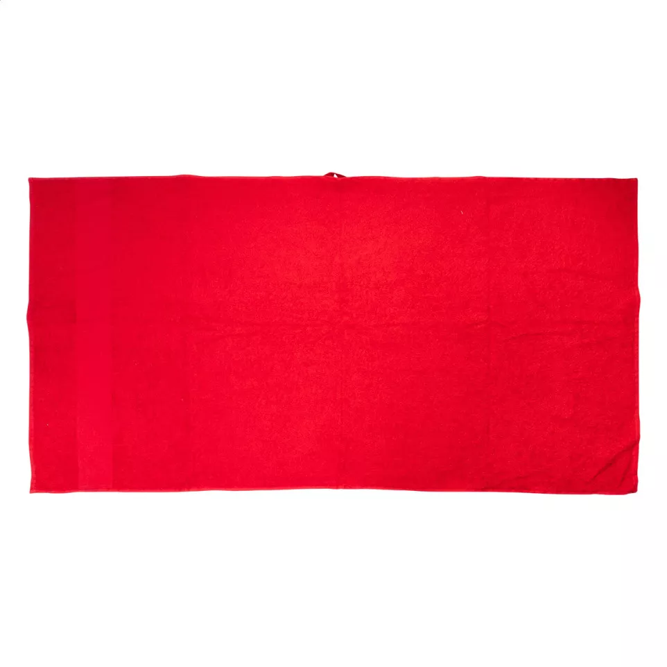 Terry L red  cotton terry towel -...