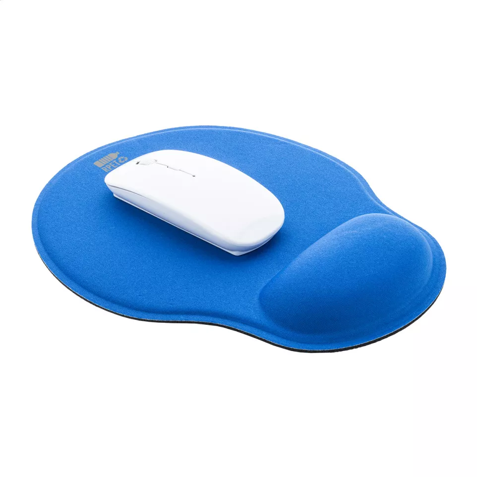 Wrest blauw  RPET muismat 