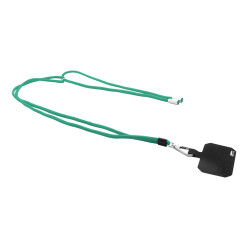 Corphon groen  RPET mobiele houder sleutelkoord 