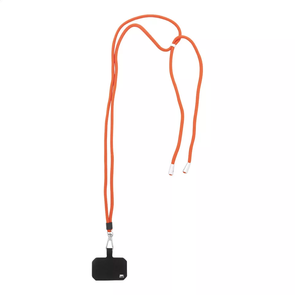 Corphon red  RPET mobile holder lanyard 
