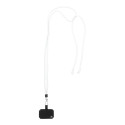 Corphon wit  RPET mobiele houder sleutelkoord 