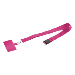 Revent Call pink  RPET mobile holder lanyard 