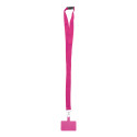 Revent Call pink  RPET mobile holder lanyard 