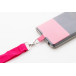 Revent Call pink  RPET mobile holder lanyard 