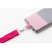 Revent Call pink  RPET mobile holder lanyard 