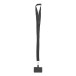 Revent Call zwart  RPET mobiele houder lanyard 