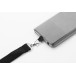 Revent Call black  RPET mobile holder lanyard 