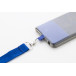 Revent Call blue  RPET mobile holder lanyard 