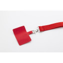 Revent Call red  RPET mobile holder lanyard 