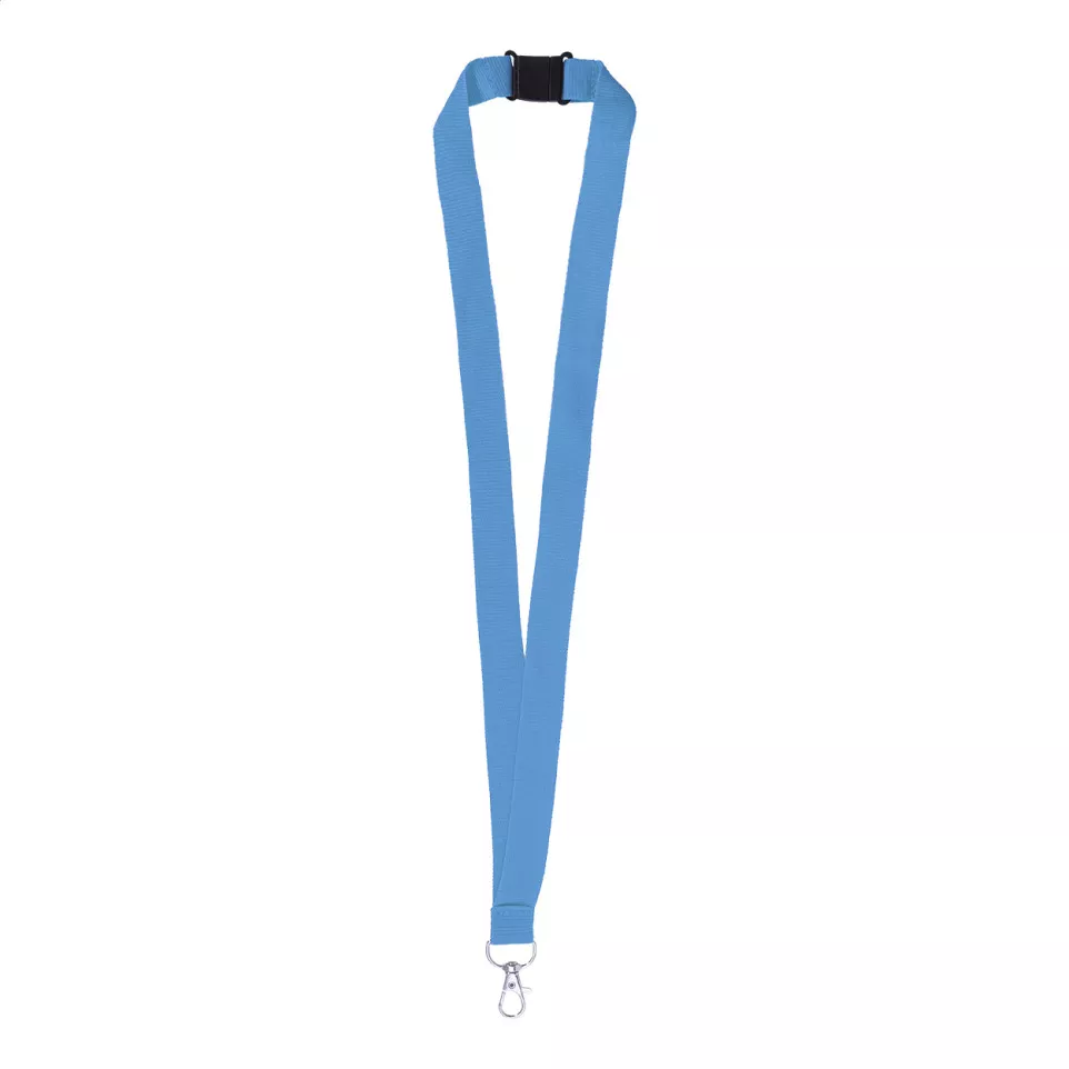 Revent light blue  RPET lanyard 