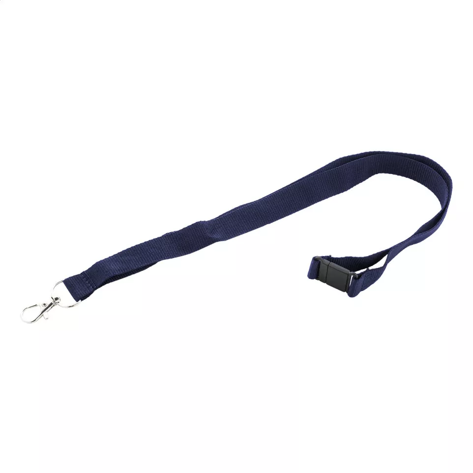 Revent donker blauw  RPET-sleutelkoord 