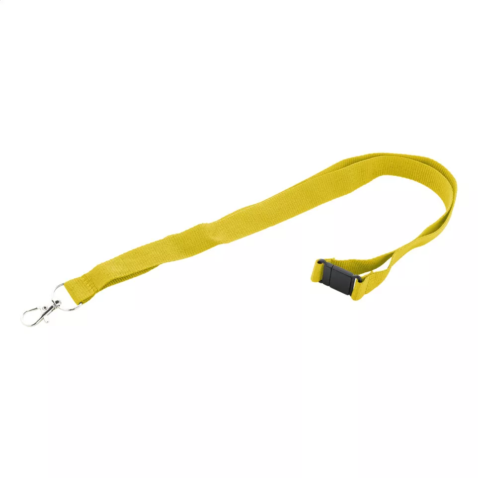 Revent yellow  RPET lanyard 