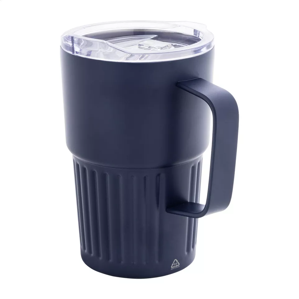 Streaky Grab dark blue  thermo mug 