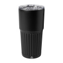 Streaky Tall black  thermo cup 