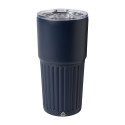 Streaky Tall donker blauw  thermosbeker 