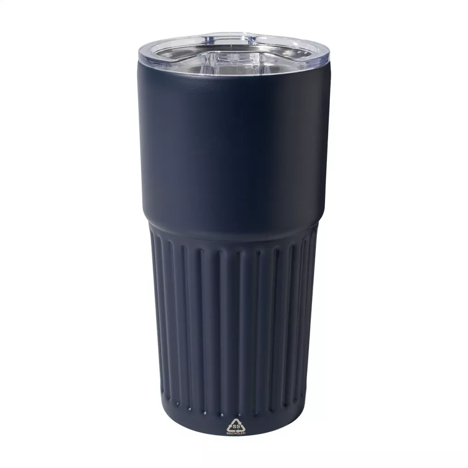 Streaky Tall bleu foncé  Mug thermos 