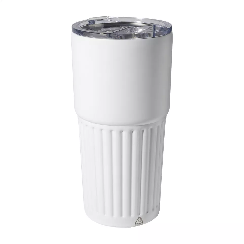 Streaky Tall blanc  Mug thermos 