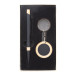 Specuset zwart  pen en sleutelhanger set 