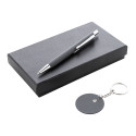 Miroset gris foncé  Set sylo et porte-clés 