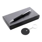 Miroset noir  Set sylo et porte-clés 