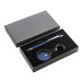 Miroset donker blauw  pen en sleutelhanger set 