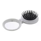 Rabrush white  RABS hairbrush with mirror 