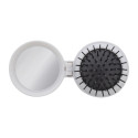 Rabrush white  RABS hairbrush with mirror 