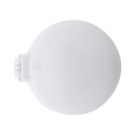 Rabrush white  RABS hairbrush with mirror 