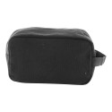 Rebyss Beauty black  recycled canvas cosmetic bag 
