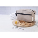 Rebyss Beauty beige  recycled canvas cosmetic bag 