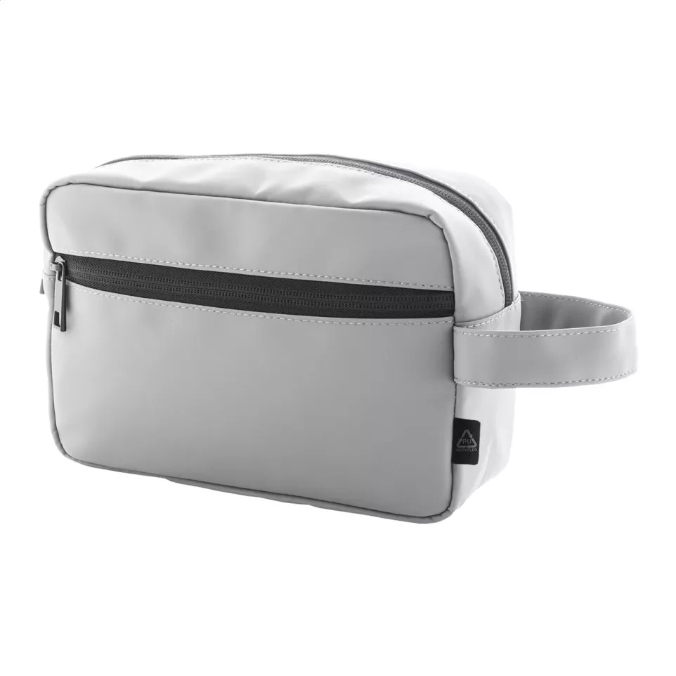Cospu grey  RPU cosmetic bag 