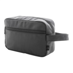 Cospu black  RPU cosmetic bag 