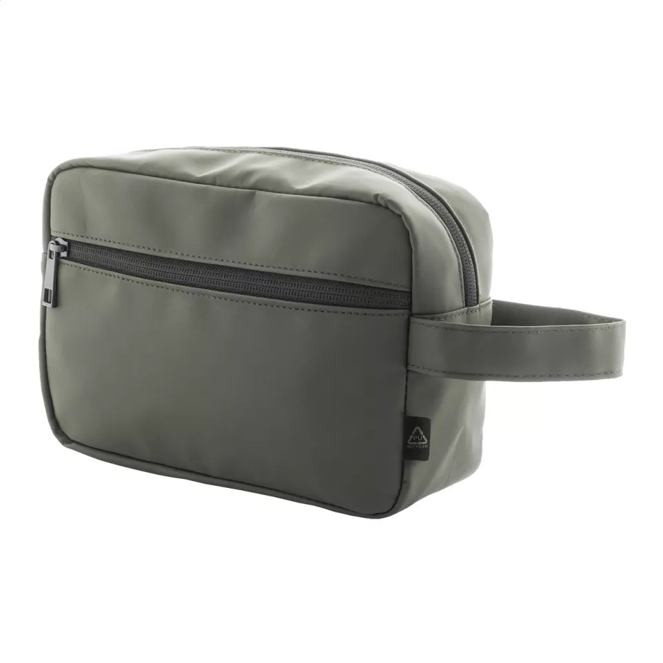 Cospu green  RPU cosmetic bag 