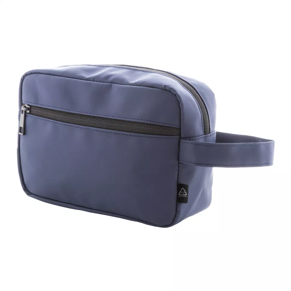 Cospu blue  RPU cosmetic bag 