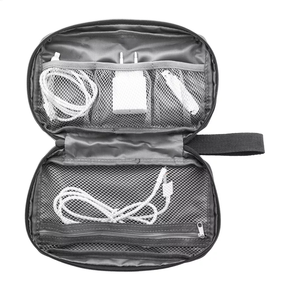 Gocharge noir  Sac de rangement en RPET 