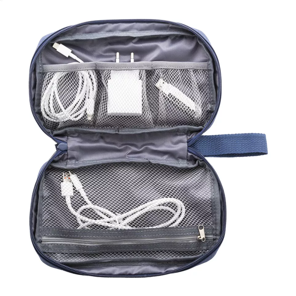 Gocharge donker blauw  RPET organizer...