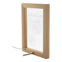 Woodiframe natural transparent LED light trophy 