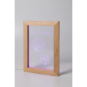 Woodiframe natural transparent LED light trophy 