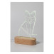 Woodify transparent naturelle Trophée lampe LED 