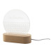 Woodify transparent naturelle Trophée lampe LED 