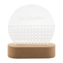Woodify transparant natuurlijk LED-licht trofee 