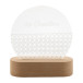 Woodify transparent natural LED light trophy, round 