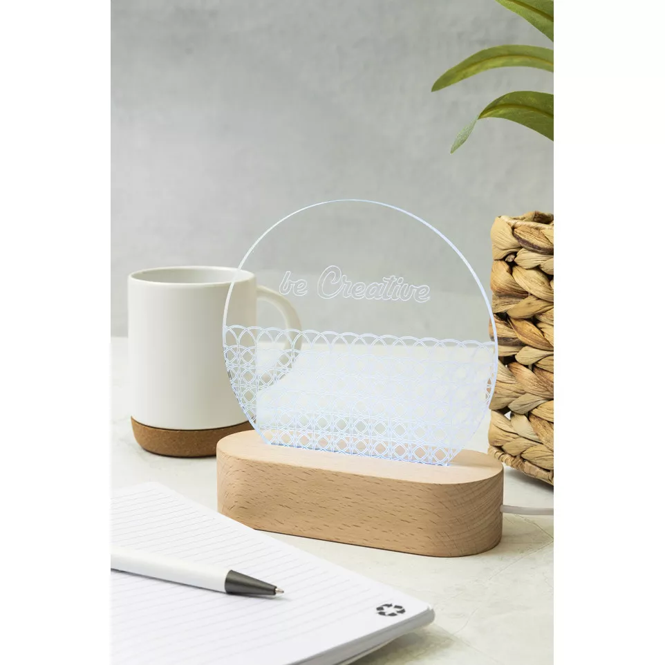Woodify transparent natural LED light...