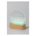 Woodify transparent naturelle Trophée lampe LED 