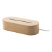Woodify transparent natural LED light trophy, rectangle 