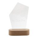 Woodify transparent naturelle Trophée lampe LED 